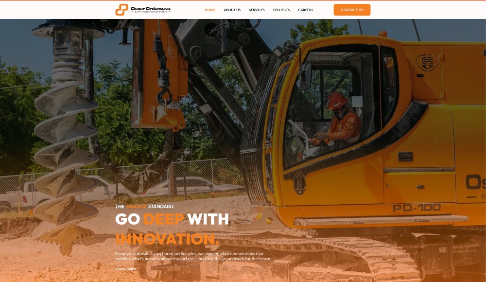 Oscar Orduño, Inc. website